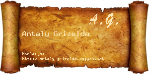 Antaly Grizelda névjegykártya